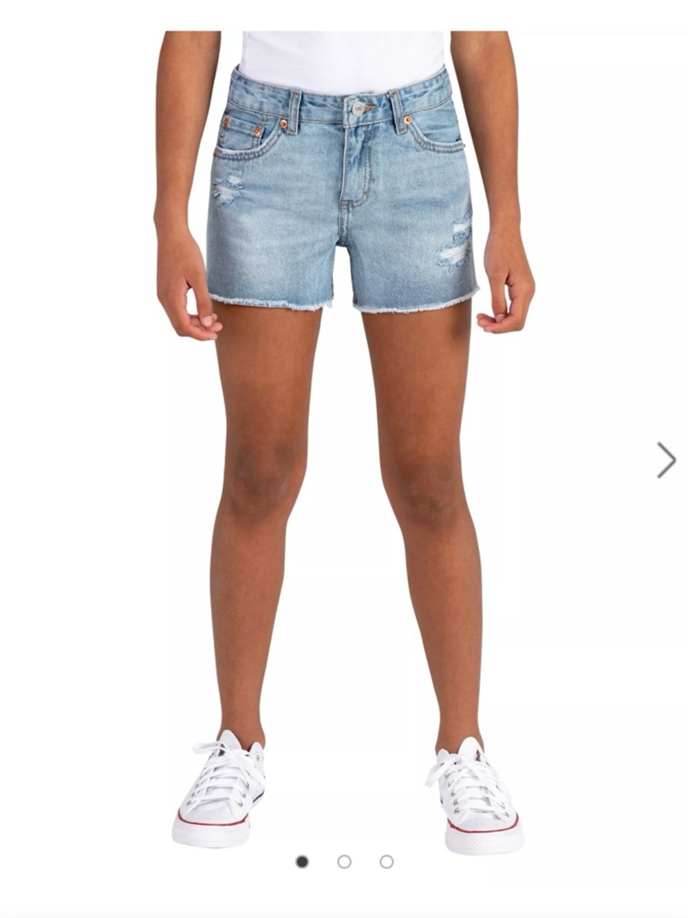 Light Blue Levi’s  GIRLFRIEND SHORTS BIG GIRL- size 16